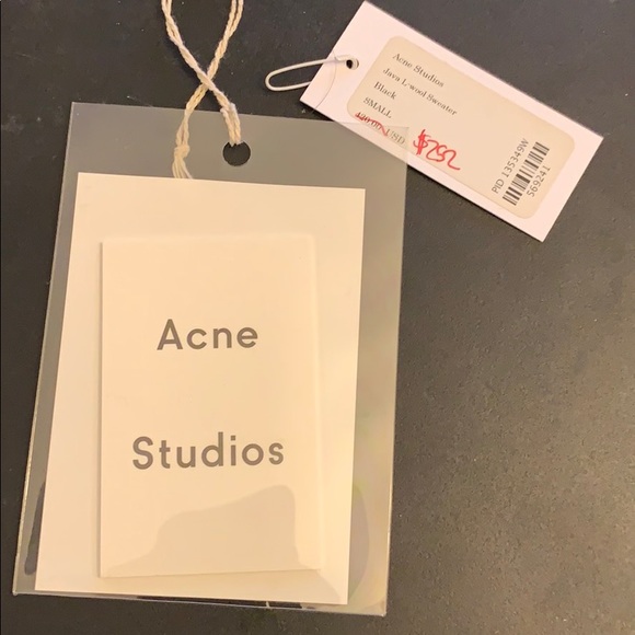 Acne Studios Java Cropped Ribbed Wool Sweater S - Picture 8 of 8